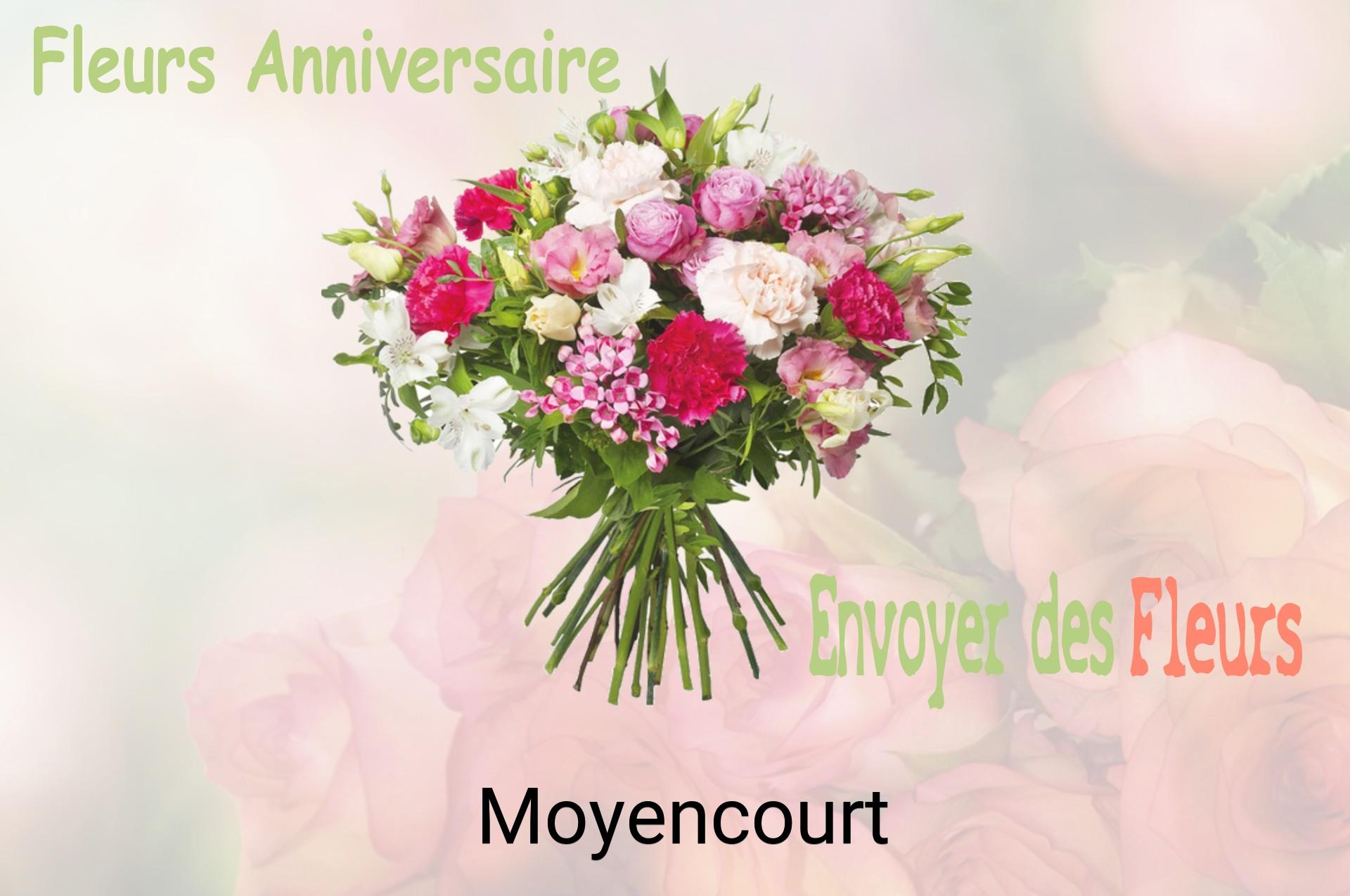 Bouquet de fleurs d’anniversaire livré à Moyencourt